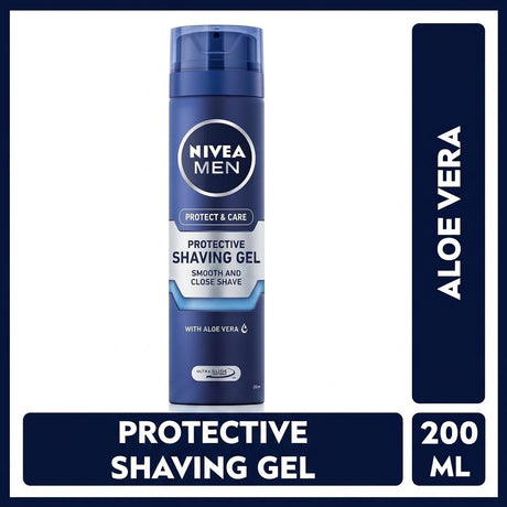 Nivea Men Protect & Care Shaving Gel with Aloe Vera, 200ml - Al Kabayel Discount CentreNivea Men Protect & Care Shaving Gel with Aloe Vera, 200mlShaving & GroomingNIVEAAl Kabayel Discount Centre