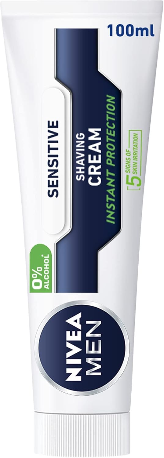 Nivea Men Sensitive Shaving Cream with Chamomile & Hamamelis, 100ml - Al Kabayel Discount CentreNivea Men Sensitive Shaving Cream with Chamomile & Hamamelis, 100mlShaving & GroomingNIVEAAl Kabayel Discount Centre