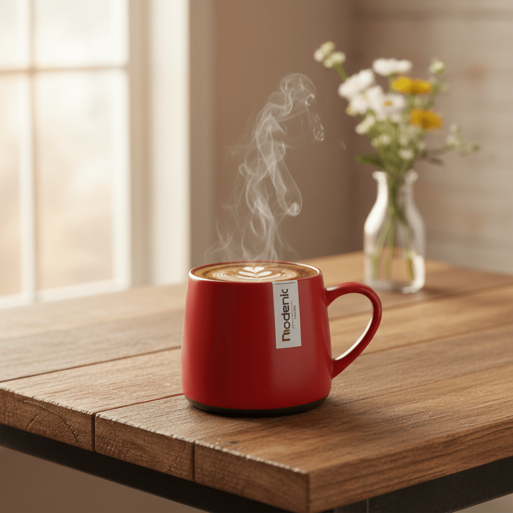 Nodenic Red Ceramic Mug — 330ml - Al Kabayel Discount CentreNodenic Red Ceramic Mug — 330mlMugsNIODENICAl Kabayel Discount Centre