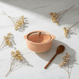 Nordic Luxury Terracotta Ceramic Bowl with Glass Lid - 1.1 Litre - Al Kabayel Discount CentreNordic Luxury Terracotta Ceramic Bowl with Glass Lid - 1.1 LitreBowlsNORDIC LUXURYAl Kabayel Discount Centre
