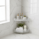 Nordic Style White Metal 2 - Tier Kitchen and Bathroom Organizer Rack – 35 cm - Al Kabayel Discount CentreNordic Style White Metal 2 - Tier Kitchen and Bathroom Organizer Rack – 35 cmOrganizers & AccessoriesAKDCAl Kabayel Discount Centre