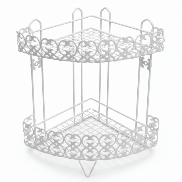 Nordic Style White Metal 2 - Tier Kitchen and Bathroom Organizer Rack – 35 cm - Al Kabayel Discount CentreNordic Style White Metal 2 - Tier Kitchen and Bathroom Organizer Rack – 35 cmOrganizers & AccessoriesAKDCAl Kabayel Discount Centre