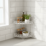 Nordic Style White Metal 2 - Tier Kitchen and Bathroom Organizer Rack – 35 cm - Al Kabayel Discount CentreNordic Style White Metal 2 - Tier Kitchen and Bathroom Organizer Rack – 35 cmOrganizers & AccessoriesAKDCAl Kabayel Discount Centre
