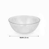 Noritazeh Ribbed Glass Bowl – 23cm - Al Kabayel Discount CentreNoritazeh Ribbed Glass Bowl – 23cmBowlsNORITAZEHAl Kabayel Discount Centre