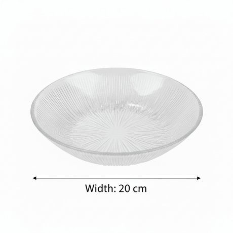 Noritazeh Ribbed Glass Soup Bowl — 20cm - Al Kabayel Discount CentreNoritazeh Ribbed Glass Soup Bowl — 20cmBowlsNORITAZEHAl Kabayel Discount Centre