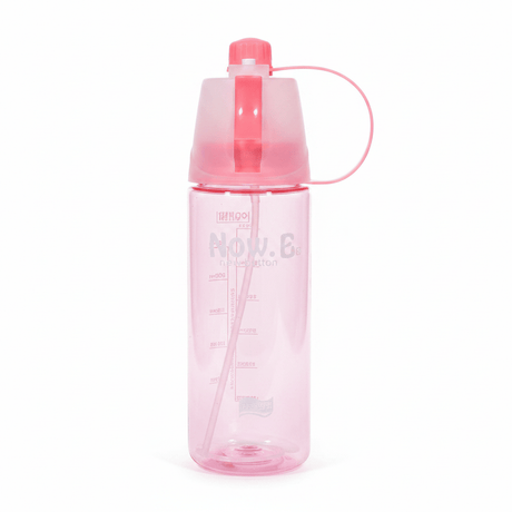 Now.B Button Spray Mist Sports Water Bottle – 600ml - Pink / Green / Black - Al Kabayel Discount CentreNow.B Button Spray Mist Sports Water Bottle – 600ml - Pink / Green / BlackWater BottlesNOW.EAl Kabayel Discount Centre