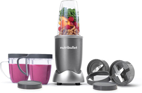 Nutri Bullet 600 Watts, 9pc Accessories,, Multi - Function High Speed Blender, Mixer System With Nutrient Extractor, Smoothie Maker, NBR - 1212M - Al Kabayel Discount CentreNutri Bullet 600 Watts, 9pc Accessories,, Multi - Function High Speed Blender, Mixer System With Nutrient Extractor, Smoothie Maker, NBR - 1212MFood & Drink AppliancesNUTRI BULLETAl Kabayel Discount Centre