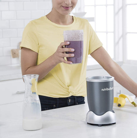NutriBullet 600 Watts, 9pc Accessories, Multi - Function High Speed Blender, Mixer System With Nutrient Extractor, Smoothie Maker, Grey, NBR - 1212M - Al Kabayel Discount CentreNutriBullet 600 Watts, 9pc Accessories, Multi - Function High Speed Blender, Mixer System With Nutrient Extractor, Smoothie Maker, Grey, NBR - 1212MBlenders, Mixers & Food ProcessorsNUTRIBULLETAl Kabayel Discount Centre