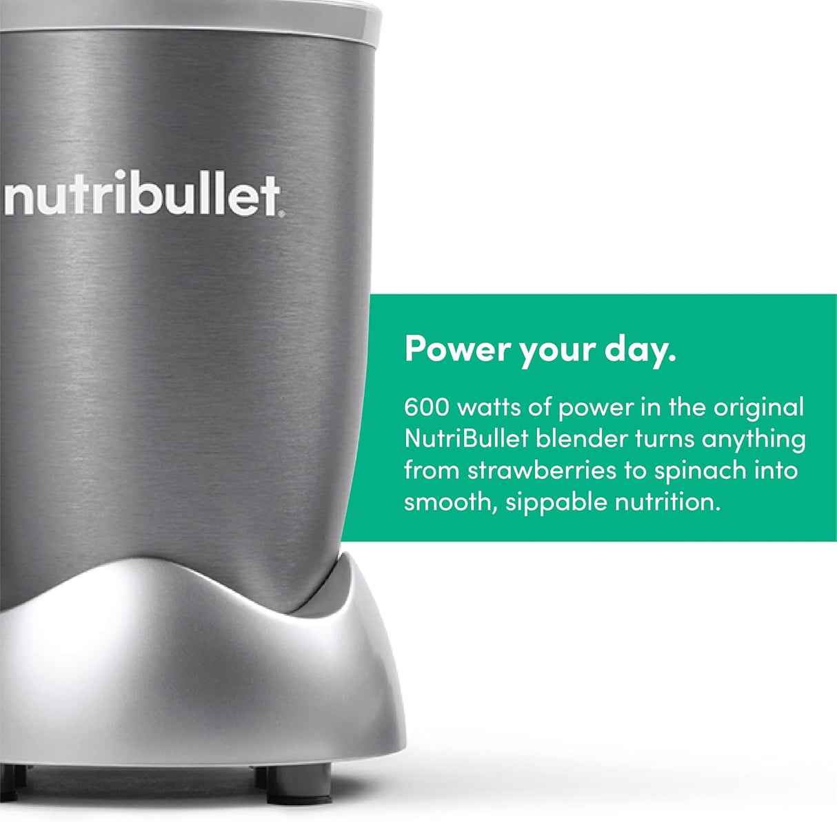NutriBullet 600 Watts, 9pc Accessories, Multi - Function High Speed Blender, Mixer System With Nutrient Extractor, Smoothie Maker, Grey, NBR - 1212M - Al Kabayel Discount CentreNutriBullet 600 Watts, 9pc Accessories, Multi - Function High Speed Blender, Mixer System With Nutrient Extractor, Smoothie Maker, Grey, NBR - 1212MBlenders, Mixers & Food ProcessorsNUTRIBULLETAl Kabayel Discount Centre