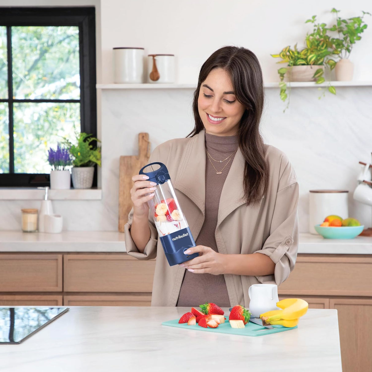 Nutribullet Portable Blender 475ml - Navy Blue - Al Kabayel Discount CentreNutribullet Portable Blender 475ml - Navy BlueBlenders, Mixers & Food ProcessorsNUTRIBULLETAl Kabayel Discount Centre