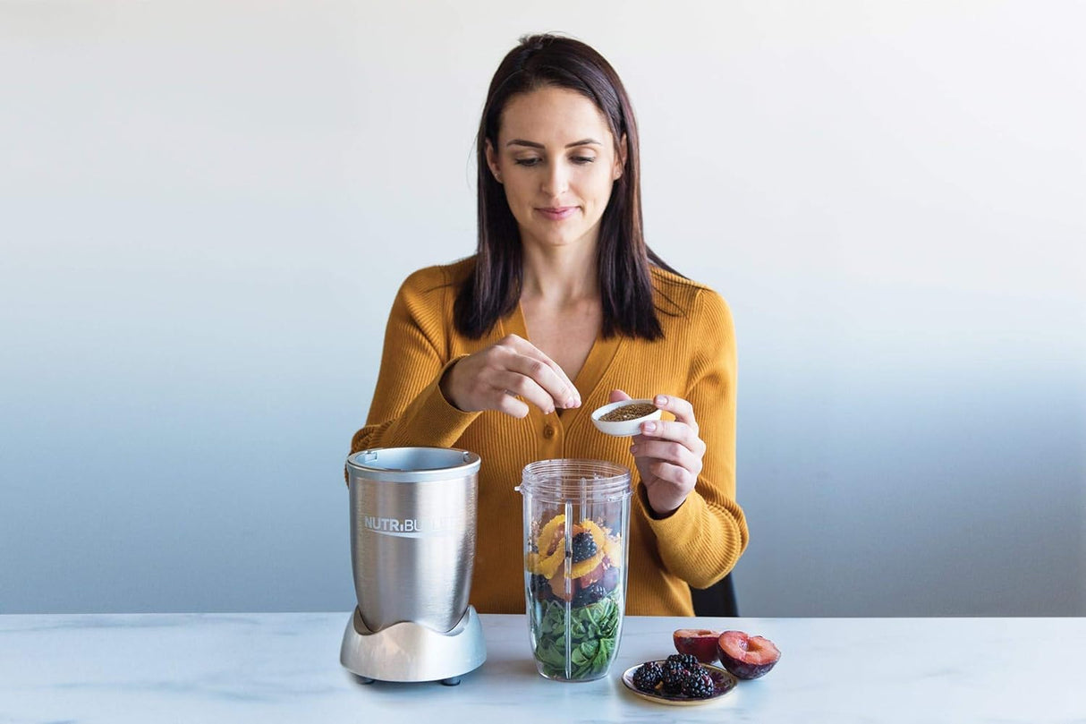 NutriBullet PRO 12 - Piece High - Speed Blender/Mixer System, 900 watts, Copper Gold - Al Kabayel Discount CentreNutriBullet PRO 12 - Piece High - Speed Blender/Mixer System, 900 watts, Copper GoldBlenders, Mixers & Food ProcessorsNUTRIBULLETAl Kabayel Discount Centre