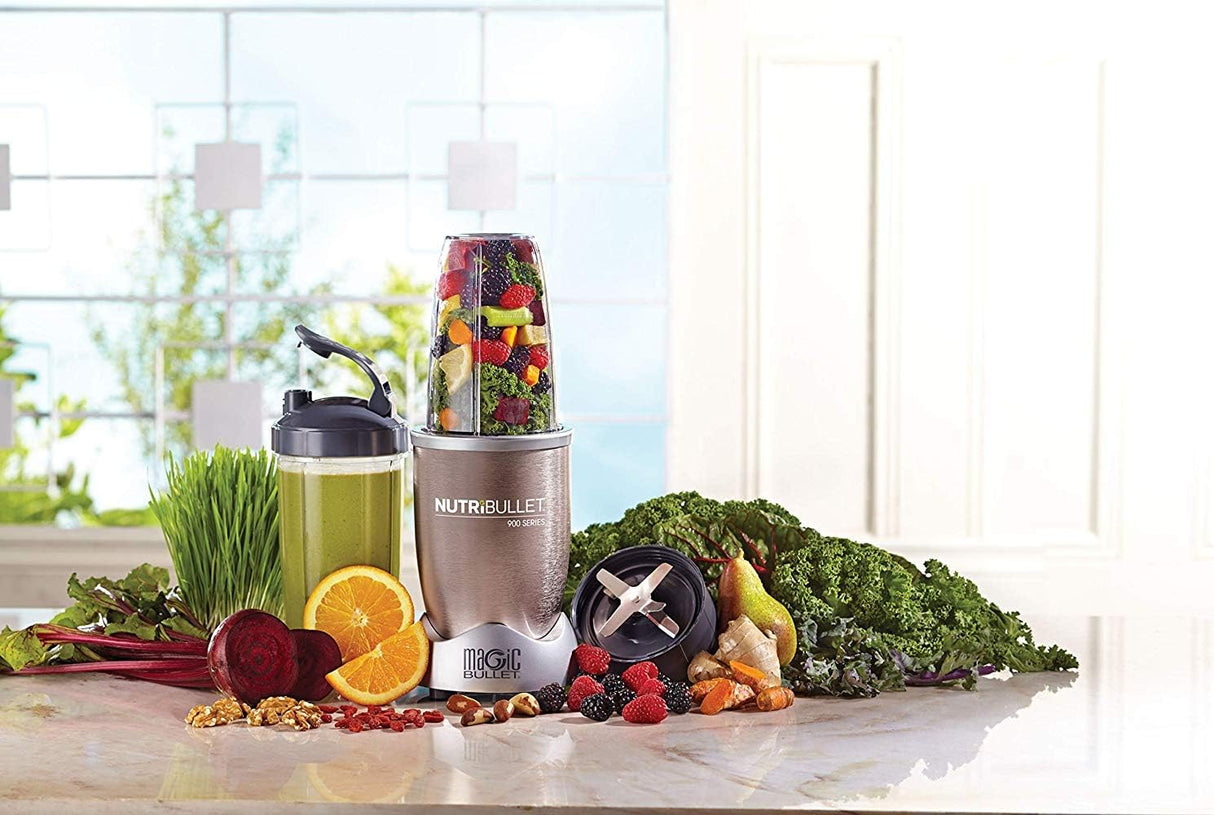 NutriBullet PRO 12 - Piece High - Speed Blender/Mixer System, 900 watts, Copper Gold - Al Kabayel Discount CentreNutriBullet PRO 12 - Piece High - Speed Blender/Mixer System, 900 watts, Copper GoldBlenders, Mixers & Food ProcessorsNUTRIBULLETAl Kabayel Discount Centre