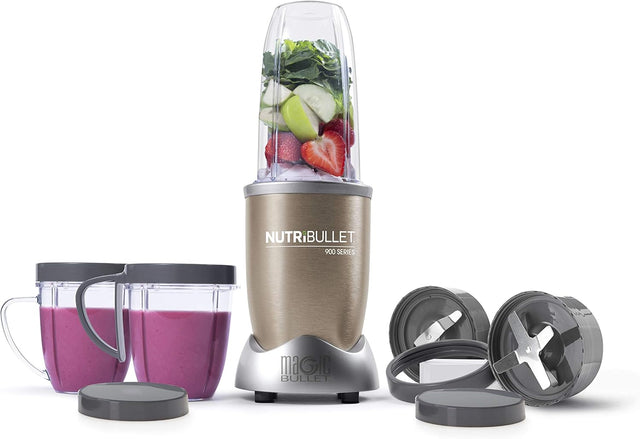 NutriBullet PRO 12 - Piece High - Speed Blender/Mixer System, 900 watts, Copper Gold - Al Kabayel Discount CentreNutriBullet PRO 12 - Piece High - Speed Blender/Mixer System, 900 watts, Copper GoldBlenders, Mixers & Food ProcessorsNUTRIBULLETAl Kabayel Discount Centre