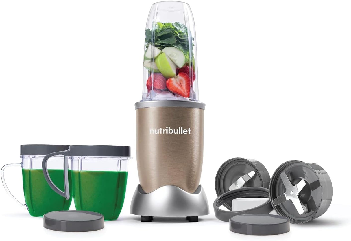 NutriBullet PRO 12 - Piece High - Speed Blender/Mixer System, 900 watts, Copper Gold - Al Kabayel Discount CentreNutriBullet PRO 12 - Piece High - Speed Blender/Mixer System, 900 watts, Copper GoldBlenders, Mixers & Food ProcessorsNUTRIBULLETAl Kabayel Discount Centre