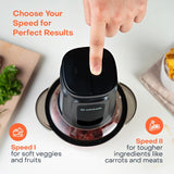 Nutricook 2+2 L XXL Glass & SS Chopper and Mincer,500W - Pulse & 2 speeds, 2 - Removable 4 SS - Blade for Chopping, Ice Crushing, Meat Mincing, Grinding, Pureeing & more - BLk - Al Kabayel Discount CentreNutricook 2+2 L XXL Glass & SS Chopper and Mincer,500W - Pulse & 2 speeds, 2 - Removable 4 SS - Blade for Chopping, Ice Crushing, Meat Mincing, Grinding, Pureeing & more - BLkBlenders, Mixers & Food ProcessorsNUTRICOOKAl Kabayel Discount Centre