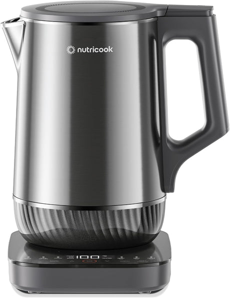 Nutricook 6 in 1 Digital Kettle with temperature control, 1.7 L, 1800W |Stainless Steel | 3D Fast Heating Technology | Cool Touch Exterior | Auto Shut Off, Boil Dry Protection |USK600 - Al Kabayel Discount CentreNutricook 6 in 1 Digital Kettle with temperature control, 1.7 L, 1800W |Stainless Steel | 3D Fast Heating Technology | Cool Touch Exterior | Auto Shut Off, Boil Dry Protection |USK600Electric KettlesNUTRICOOKAl Kabayel Discount Centre
