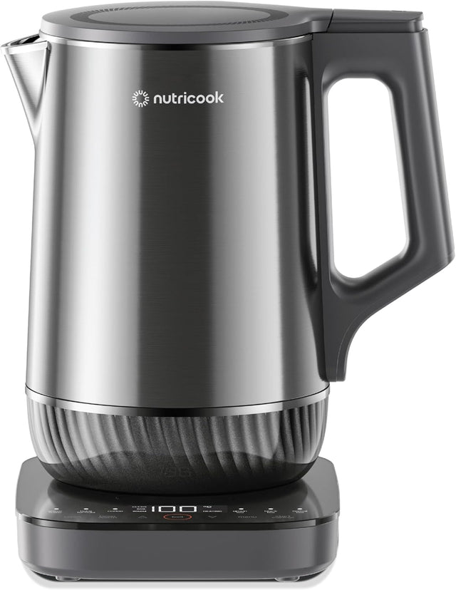 Nutricook 6 in 1 Digital Kettle with temperature control, 1.7 L, 1800W |Stainless Steel | 3D Fast Heating Technology | Cool Touch Exterior | Auto Shut Off, Boil Dry Protection |USK600 - Al Kabayel Discount CentreNutricook 6 in 1 Digital Kettle with temperature control, 1.7 L, 1800W |Stainless Steel | 3D Fast Heating Technology | Cool Touch Exterior | Auto Shut Off, Boil Dry Protection |USK600Electric KettlesNUTRICOOKAl Kabayel Discount Centre