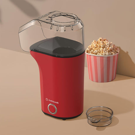 Nutricook Popcorn Maker | 16 - Cup Oil - Free Hot Air Popper, Measuring Cup & Butter Melter – NC - PM150R (Red) - Al Kabayel Discount CentreNutricook Popcorn Maker | 16 - Cup Oil - Free Hot Air Popper, Measuring Cup & Butter Melter – NC - PM150R (Red)Food & Drink AppliancesNUTRICOOKAl Kabayel Discount Centre