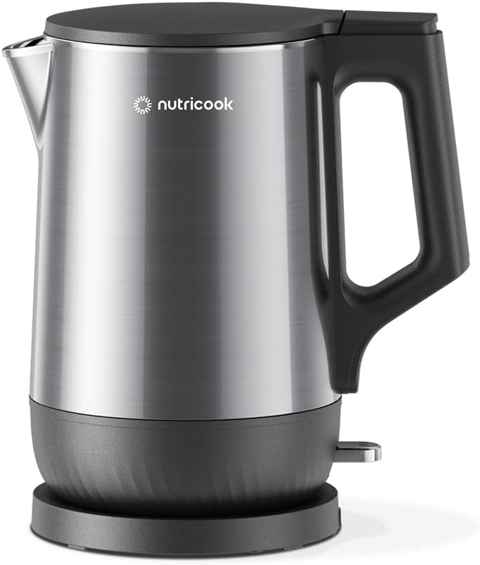 Nutricook Stainless Steel Electric kettle 1.7L, 1800W, Patented U - shaped rust resistant interior with 3 - dimensional fast heating technology, surgical grade steel, NC - USK501 - Al Kabayel Discount CentreNutricook Stainless Steel Electric kettle 1.7L, 1800W, Patented U - shaped rust resistant interior with 3 - dimensional fast heating technology, surgical grade steel, NC - USK501Electric KettlesNUTRICOOKAl Kabayel Discount Centre