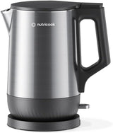 Nutricook Stainless Steel Electric kettle 1.7L, 1800W, Patented U - shaped rust resistant interior with 3 - dimensional fast heating technology, surgical grade steel, NC - USK501 - Al Kabayel Discount CentreNutricook Stainless Steel Electric kettle 1.7L, 1800W, Patented U - shaped rust resistant interior with 3 - dimensional fast heating technology, surgical grade steel, NC - USK501Electric KettlesNUTRICOOKAl Kabayel Discount Centre