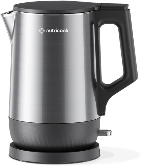 Nutricook Stainless Steel Electric kettle 1.7L, 1800W, Patented U - shaped rust resistant interior with 3 - dimensional fast heating technology, surgical grade steel, NC - USK501 - Al Kabayel Discount CentreNutricook Stainless Steel Electric kettle 1.7L, 1800W, Patented U - shaped rust resistant interior with 3 - dimensional fast heating technology, surgical grade steel, NC - USK501Electric KettlesNUTRICOOKAl Kabayel Discount Centre