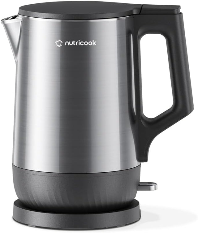 Nutricook Stainless Steel Electric kettle 1.7L, 1800W, Patented U - shaped rust resistant interior with 3 - dimensional fast heating technology, surgical grade steel, NC - USK501 - Al Kabayel Discount CentreNutricook Stainless Steel Electric kettle 1.7L, 1800W, Patented U - shaped rust resistant interior with 3 - dimensional fast heating technology, surgical grade steel, NC - USK501Electric KettlesNUTRICOOKAl Kabayel Discount Centre