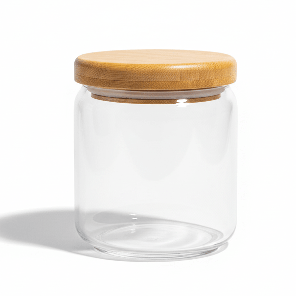 Ocean Glass Airtight Storage Jar with Wooden Lid – 500ml Kitchen Container - Al Kabayel Discount CentreOcean Glass Airtight Storage Jar with Wooden Lid – 500ml Kitchen ContainerJars & Food SaversOCEANAl Kabayel Discount Centre