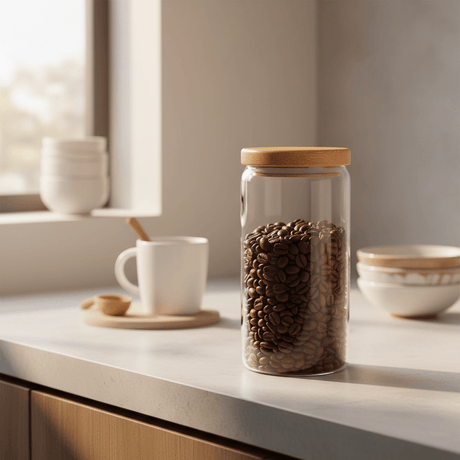 Ocean Glass Large Airtight Glass Jar with Natural Wooden Lid – 1000ml - Al Kabayel Discount CentreOcean Glass Large Airtight Glass Jar with Natural Wooden Lid – 1000mlJars & Food SaversOCEANAl Kabayel Discount Centre