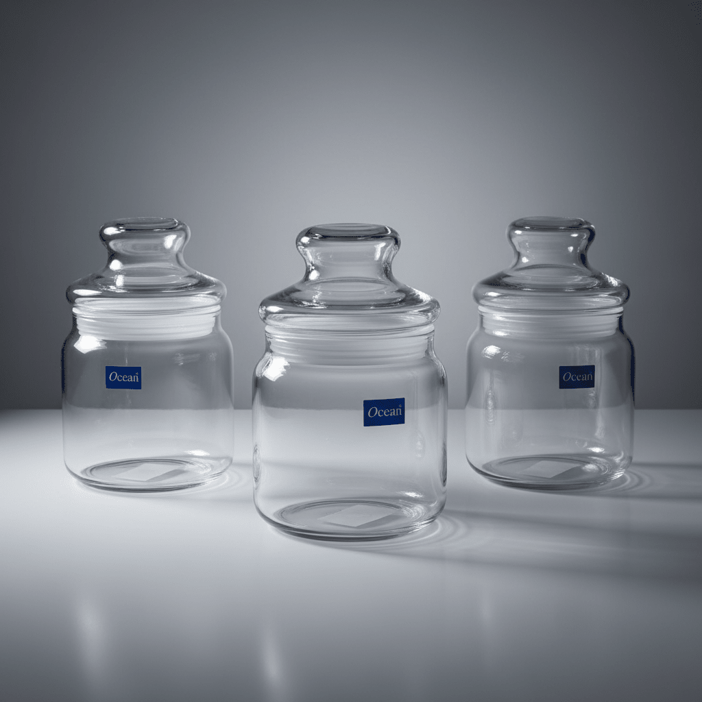 Ocean Plain Glass Canister 500ml — Airtight Glass Storage Jar with Lid - Al Kabayel Discount CentreOcean Plain Glass Canister 500ml — Airtight Glass Storage Jar with LidJars & Food SaversOCEANAl Kabayel Discount Centre