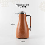 Otantik Octara - Vacuum Flask / Thermos (Set of 2)- Orange & Silver