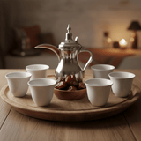 Olive 6pcs White Plain Ceramic Cawa Cup Set 80ml Minimalist Classic Small Cups for Coffee Espresso and Tea Serving - Al Kabayel Discount CentreOlive 6pcs White Plain Ceramic Cawa Cup Set 80ml Minimalist Classic Small Cups for Coffee Espresso and Tea ServingTea SetsOLIVEAl Kabayel Discount Centre
