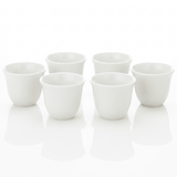 Olive 6pcs White Plain Ceramic Cawa Cup Set 80ml Minimalist Classic Small Cups for Coffee Espresso and Tea Serving - Al Kabayel Discount CentreOlive 6pcs White Plain Ceramic Cawa Cup Set 80ml Minimalist Classic Small Cups for Coffee Espresso and Tea ServingTea SetsOLIVEAl Kabayel Discount Centre