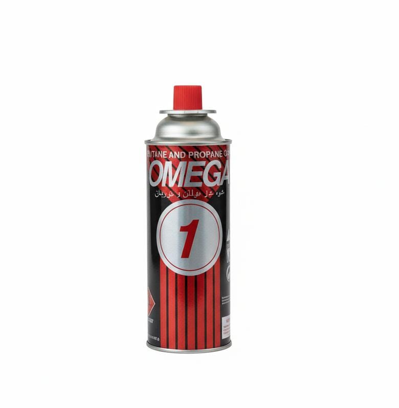 Omega Super Flame Butane Gas Cartridge 220 g | Portable Camping Stove Gas Refill | Safe & Efficient Fuel for Outdoor Cooking & BBQ Grills - Al Kabayel Discount CentreOmega Super Flame Butane Gas Cartridge 220 g | Portable Camping Stove Gas Refill | Safe & Efficient Fuel for Outdoor Cooking & BBQ GrillsCharcoals & GasOMEGAAl Kabayel Discount Centre