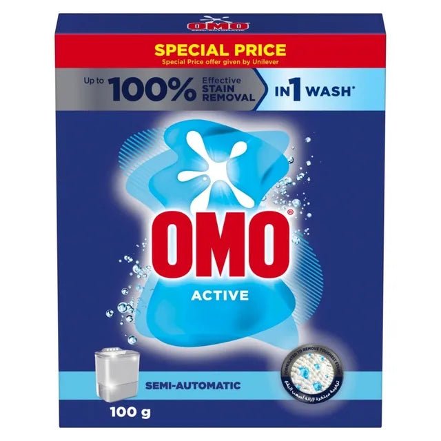 OMO Semi Automatic Detergent, 100g - Al Kabayel Discount CentreOMO Semi Automatic Detergent, 100gLaundry CareOMOAl Kabayel Discount Centre