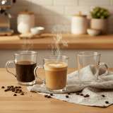 Opera 225ml Premium Glass Mugs for Coffee, Tea & Hot Beverages – Stylish Mug Set of 3 - Al Kabayel Discount CentreOpera 225ml Premium Glass Mugs for Coffee, Tea & Hot Beverages – Stylish Mug Set of 3TumblersOPERAAl Kabayel Discount Centre
