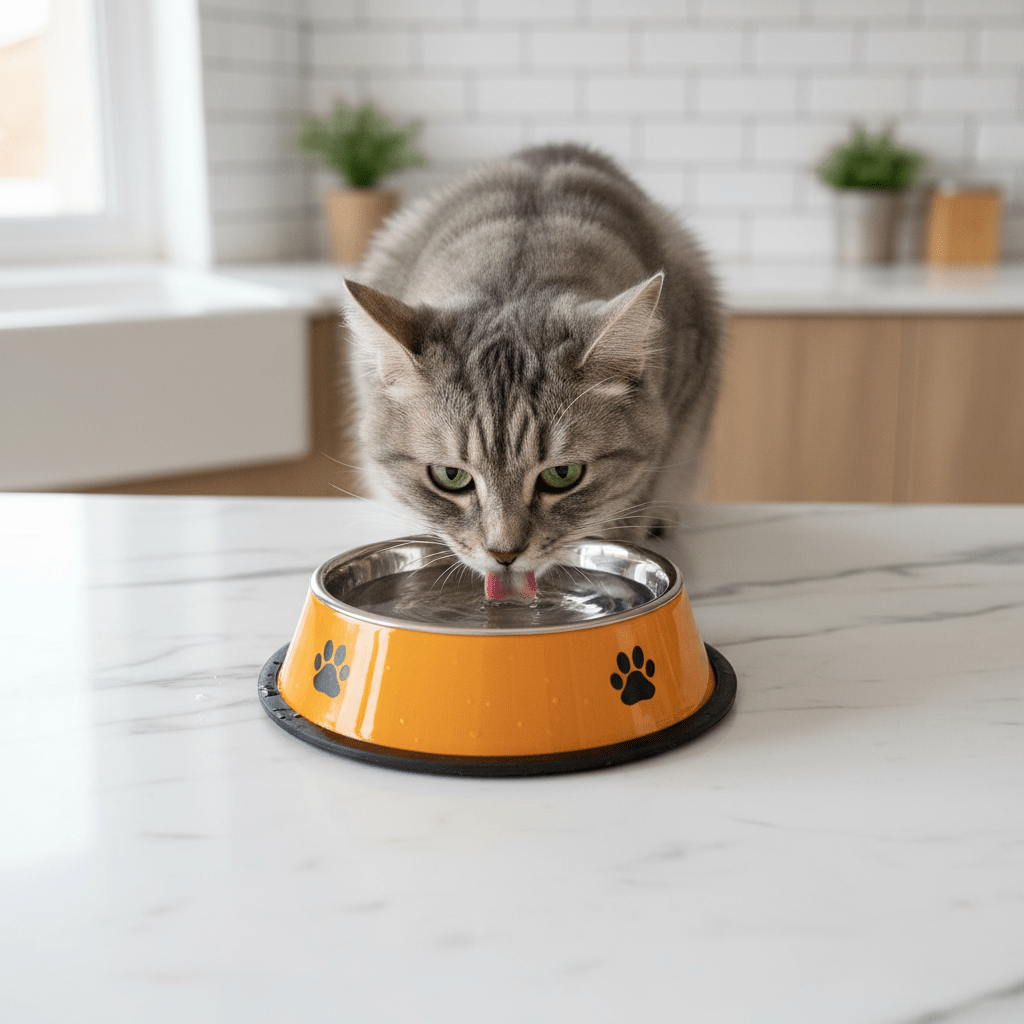 Orange & Silver Stainless Steel Pet Feeding Bowl - 18cm - Al Kabayel Discount CentreOrange & Silver Stainless Steel Pet Feeding Bowl - 18cmPet SuppliesAKDCAl Kabayel Discount Centre