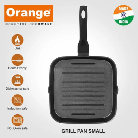 ORANGE Square Non - Stick Grill Pan 22cm - Al Kabayel Discount CentreORANGE Square Non - Stick Grill Pan 22cmFrying Pans & SkilletsORANGEAl Kabayel Discount Centre