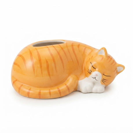 Orange & White Sleeping Cat Ceramic Napkin Holder – 23×15 cm - Al Kabayel Discount CentreOrange & White Sleeping Cat Ceramic Napkin Holder – 23×15 cmNapkin Holders & Tissue BoxAKDCAl Kabayel Discount Centre