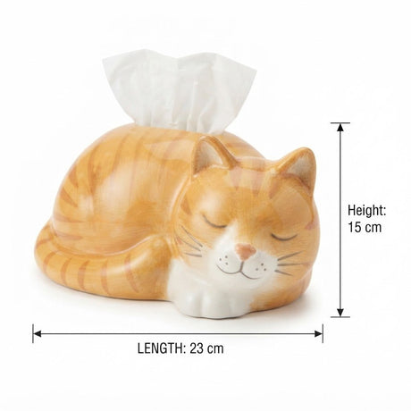 Orange & White Sleeping Cat Ceramic Napkin Holder – 23×15 cm - Al Kabayel Discount CentreOrange & White Sleeping Cat Ceramic Napkin Holder – 23×15 cmNapkin Holders & Tissue BoxAKDCAl Kabayel Discount Centre