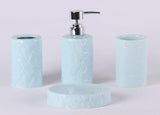 ORCHID 4pcs Ceramic Bathroom Set(Soap Dispenser 300ml, Toothbrush Cup, Toothbrush Holder, Soap Dish), Blue - Al Kabayel Discount CentreORCHID 4pcs Ceramic Bathroom Set(Soap Dispenser 300ml, Toothbrush Cup, Toothbrush Holder, Soap Dish), BlueHome DÃ©cor AccentsORCHIDAl Kabayel Discount Centre