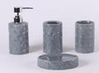 ORCHID 4pcs Ceramic Bathroom Set(Soap Dispenser 300ml, Toothbrush Cup, Toothbrush Holder, Soap Dish), Grey - Al Kabayel Discount CentreORCHID 4pcs Ceramic Bathroom Set(Soap Dispenser 300ml, Toothbrush Cup, Toothbrush Holder, Soap Dish), GreyHome DÃ©cor AccentsORCHIDAl Kabayel Discount Centre