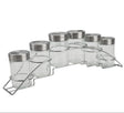Orchid 6-Piece Glass Spice Jar Set with Metal Rack - 85ml Seasoning Organizer - Al Kabayel Discount CentreOrchid 6-Piece Glass Spice Jar Set with Metal Rack - 85ml Seasoning OrganizerKitchen Utensils & GadgetsORCHIDAl Kabayel Discount Centre