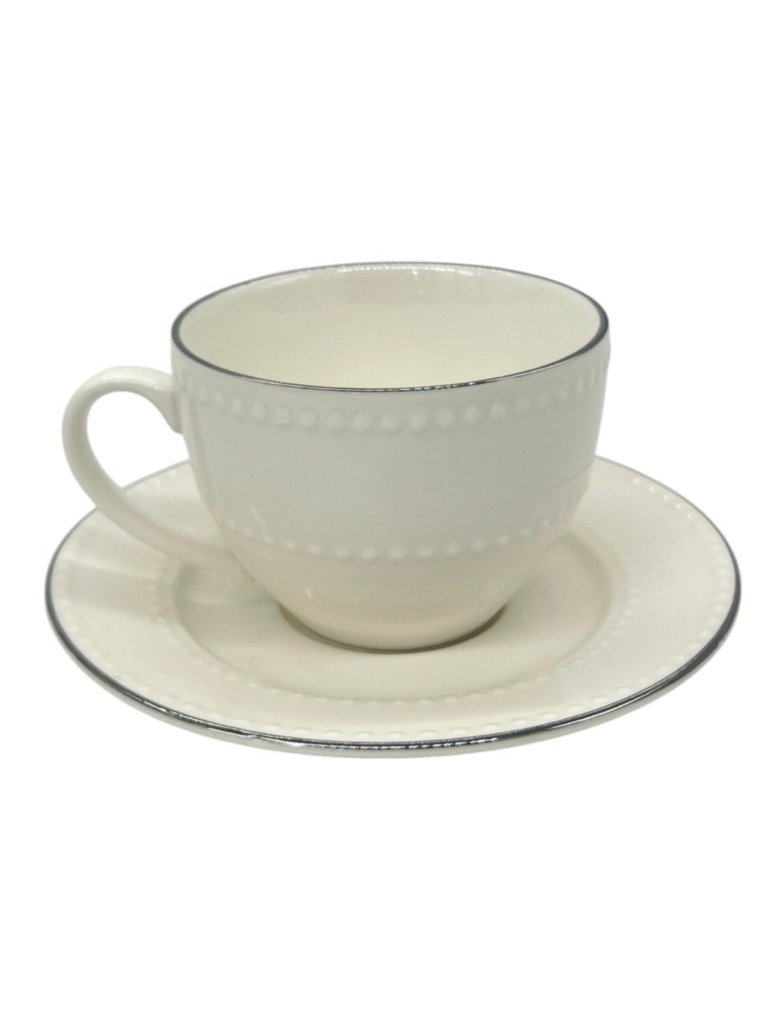 ORCHID 6pcs Cup and Saucer Set 230ml, White - Al Kabayel Discount CentreORCHID 6pcs Cup and Saucer Set 230ml, WhiteTea SetsORCHIDAl Kabayel Discount Centre