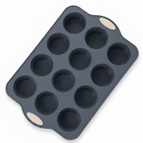 Orchid BakePro 12 - Cup Premium Grey Silicone Muffin & Cupcake Tray Non - Stick Baking Mould 28×18cm - Al Kabayel Discount CentreOrchid BakePro 12 - Cup Premium Grey Silicone Muffin & Cupcake Tray Non - Stick Baking Mould 28×18cmCake Mold & Baking MoldsORCHIDAl Kabayel Discount Centre