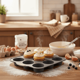 Orchid BakePro 12 - Cup Premium Grey Silicone Muffin & Cupcake Tray Non - Stick Baking Mould 28×18cm - Al Kabayel Discount CentreOrchid BakePro 12 - Cup Premium Grey Silicone Muffin & Cupcake Tray Non - Stick Baking Mould 28×18cmCake Mold & Baking MoldsORCHIDAl Kabayel Discount Centre