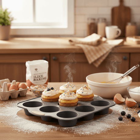 Orchid BakePro 12 - Cup Premium Grey Silicone Muffin & Cupcake Tray Non - Stick Baking Mould 28×18cm - Al Kabayel Discount CentreOrchid BakePro 12 - Cup Premium Grey Silicone Muffin & Cupcake Tray Non - Stick Baking Mould 28×18cmCake Mold & Baking MoldsORCHIDAl Kabayel Discount Centre