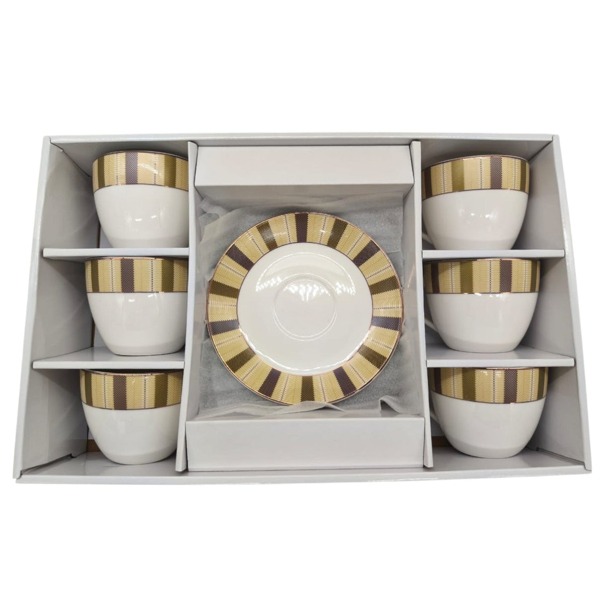 Orchid Ceramic Cup and Saucer 12Pcs Set 6 Cups With 6 Saucers - 230ML - Al Kabayel Discount CentreOrchid Ceramic Cup and Saucer 12Pcs Set 6 Cups With 6 Saucers - 230MLTea CupsORCHIDAl Kabayel Discount Centre