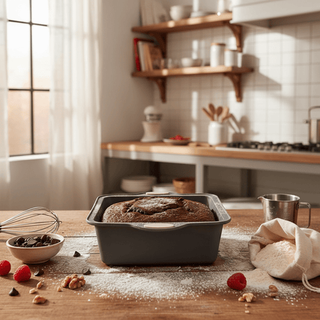Orchid FlexiBake Durable Grey Square Silicone Baking Mould Non - Stick Oven Safe Cake Pan 22cm - Al Kabayel Discount CentreOrchid FlexiBake Durable Grey Square Silicone Baking Mould Non - Stick Oven Safe Cake Pan 22cmCake Mold & Baking MoldsORCHIDAl Kabayel Discount Centre