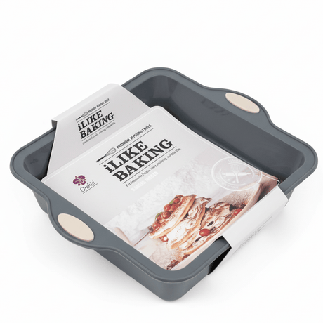 Orchid FlexiBake Durable Grey Square Silicone Baking Mould Non - Stick Oven Safe Cake Pan 22cm - Al Kabayel Discount CentreOrchid FlexiBake Durable Grey Square Silicone Baking Mould Non - Stick Oven Safe Cake Pan 22cmCake Mold & Baking MoldsORCHIDAl Kabayel Discount Centre