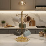 Orchid Luxury Gold Finish Metal Mug Tree Stand for Kitchen Countertop Organization and Display – 30cm - Al Kabayel Discount CentreOrchid Luxury Gold Finish Metal Mug Tree Stand for Kitchen Countertop Organization and Display – 30cmKitchen Utensils & GadgetsORCHIDAl Kabayel Discount Centre